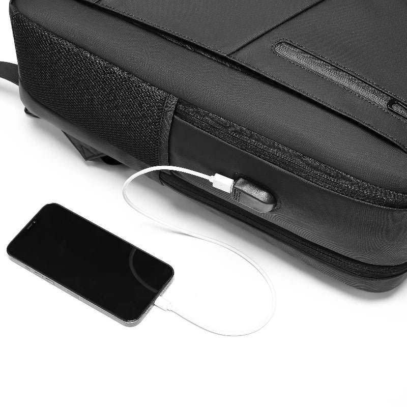 Business 16 Inch Travel Backpack Large Backpack USB Charging Port Men Fashion Backpack with Free Anti-Theft Lock 2051