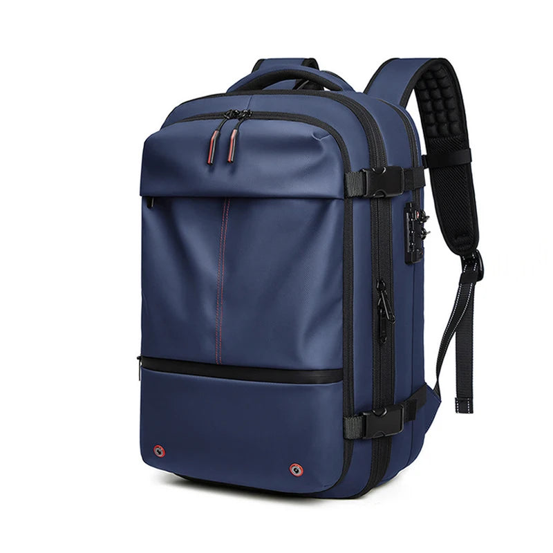Zaino da Viaggio per Laptop 17" - Zaino Espandibile e Compatto per Scuola e Affari, Grande Capacità e Compressione Sottovuoto