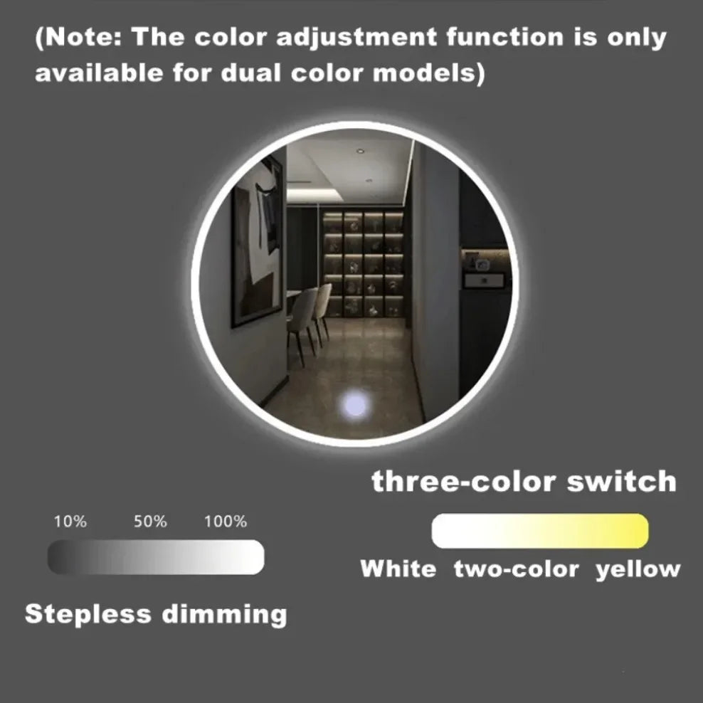 Smart Touch Sensor Dimmer Switch for Bathroom Mirror - 12V/24V, 5A, 60W LED Control