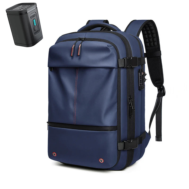Zaino da Viaggio per Laptop 17" - Zaino Espandibile e Compatto per Scuola e Affari, Grande Capacità e Compressione Sottovuoto