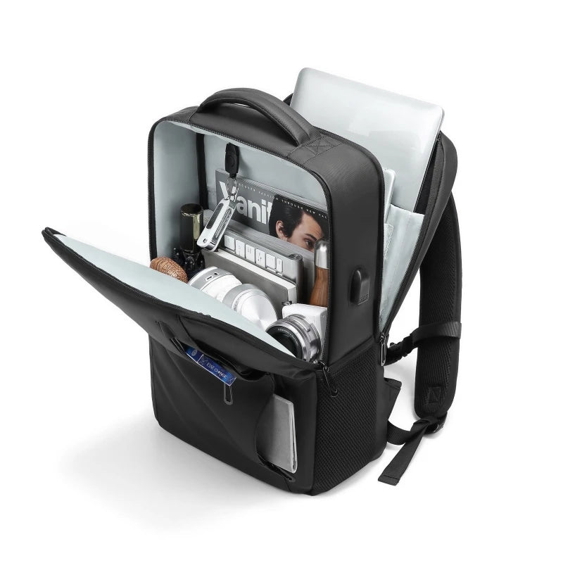 Business 16 Inch Travel Backpack Large Backpack USB Charging Port Men Fashion Backpack with Free Anti-Theft Lock 2051
