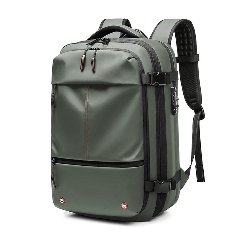 Zaino da Viaggio per Laptop 17" - Zaino Espandibile e Compatto per Scuola e Affari, Grande Capacità e Compressione Sottovuoto